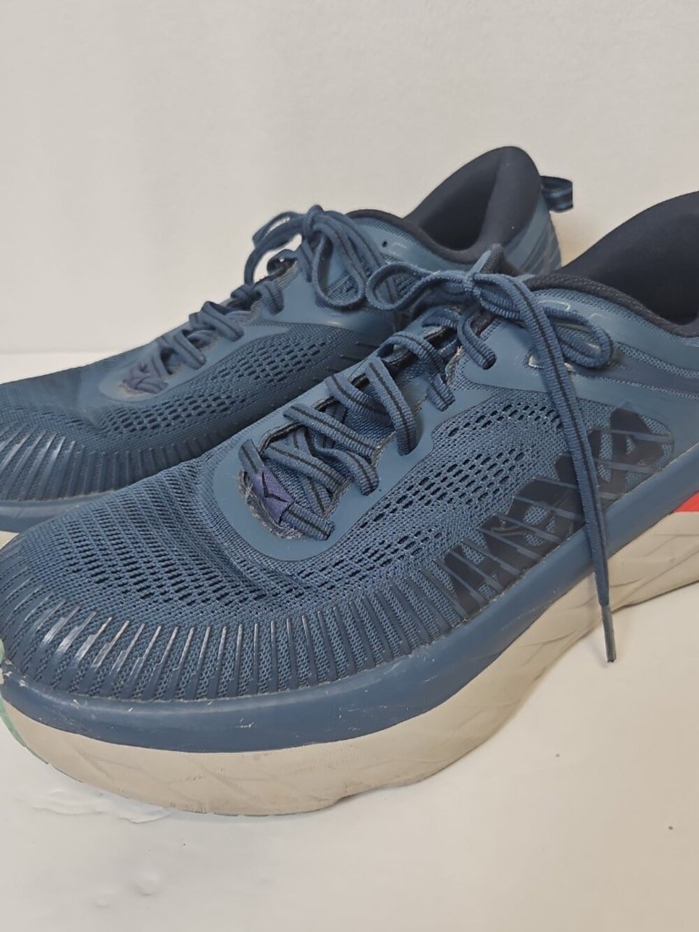 Hoka One One Bondi 7 Men's Sneakers Real Teal Outer Space Sz 10.5 1110518 RTOS